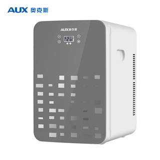 AUX 奥克斯 车载冰箱12.8L数显冷暖可调小冰箱 车家两用宿舍租房为爱保鲜