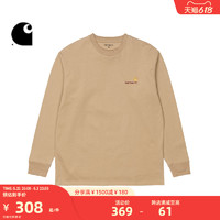 Carhartt WIP长袖T恤男装春夏经典LOGO刺绣圆领潮流卡哈特029955I