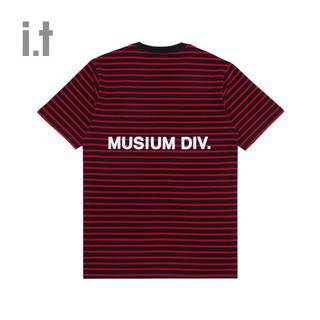 it MUSIUM DIV.男装短袖T恤春夏条纹动物20520XC