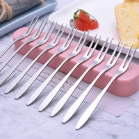 有券的上：SHUZHEN 树镇 不锈钢水果刀叉 30支装【201】