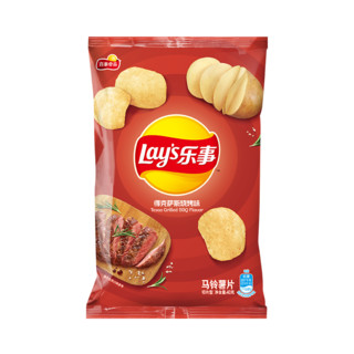 Lay's 乐事 薯片40g袋装办公室休闲零食膨化食品单袋小吃 德克萨斯烧烤味40