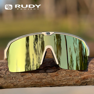 Rudy Project 璐迪 时尚运动太阳镜SPINSHIELD AIR 平光白/多层镀膜金