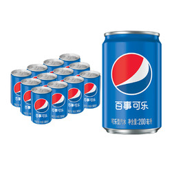 pepsi 百事 可乐 Pepsi 迷你可乐 200ml*12 百事出品