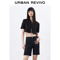 URBAN REVIVO 女士双拉链短袖 WV27S1EE2000