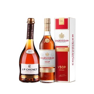 拿破仑 馥华诗（COURVOISIER） 白兰地（原 拿破仑）700ml 礼盒装 馥华诗vsop+香奈白兰地