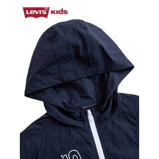 Levi's 李维斯童装男童皮肤衣2023夏季新款儿童休闲遮阳外套 深靛蓝 110/52