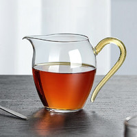 忆壶茶（YIHUTEA）玻璃公杯耐热公道杯加厚功夫茶具家用分茶器茶具配件倒茶器 泽茗公杯300ml