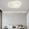 比达迩（BEIDAER）北欧现代简约卧室灯创意个性圆形白色极简房间灯LED客厅吸顶灯具 圆-大-白光50*50CM-48W