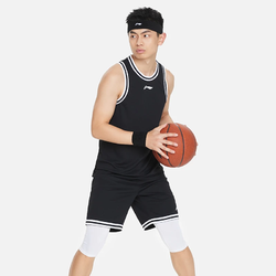 LI-NING 李寧 籃球比賽套裝籃球系列寬松針織運動服