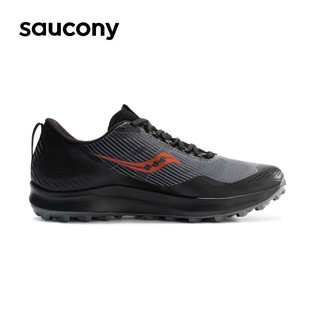 Saucony索康尼游隼12GTX男缓震跑步鞋越野跑运动鞋Peregrine炭灰42