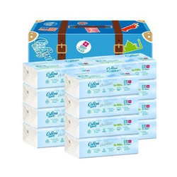 CoRou 可心柔 保湿婴儿柔纸巾餐巾纸3层100抽12包家庭家用量贩装