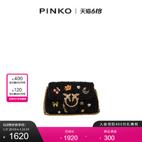 PINKO徽章装饰PUFF小号飞鸟包燕子包1P22SSY1XQ
