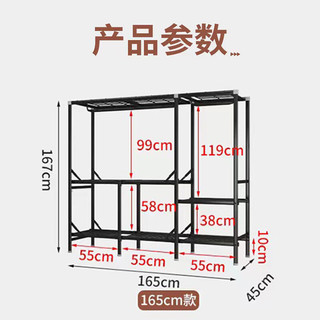 ZHONGWEI 中伟 折叠衣柜免安装加厚牛津布衣橱不锈钢架管加固家用1.6米挂衣柜