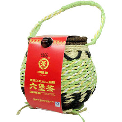 中茶 梧州六堡茶6166箩装窖藏珍品散茶单篓 250g