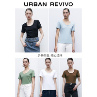 URBAN REVIVO 女士短袖T恤 UWB432018