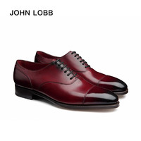 JOHN LOBB 尊湛 男士Alford 葡萄色Burnished 小牛皮牛津鞋 5H (39.5)