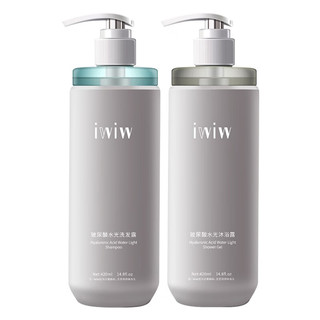 iwiw英国iwiw玻尿酸水光面部级洗护沐组合温和清洁肌肤滋养秀发无硅油 洗发水 沐浴露 护发素