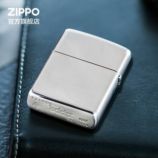 ZIPPO 之宝 煤油打火机 银机 煤油防风火机 官方原装商务机型 盔甲镜面26-044877