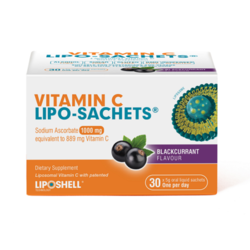 Lipo-Sachets 维生素C高剂量脂质体补充剂-黑加仑味 30包