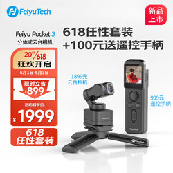 Feiyu Tech 飞宇 Feiyu pocket3口袋云台相机 骑行户外运动相机 手持可分离摄像头高清增稳vlog摄影机