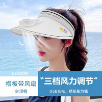 上海故事 小电扇户外遮阳帽