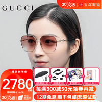 GUCCI 古驰 眼镜太阳镜男女墨镜金属材质镜框树脂镜片眼镜GG0882SA GG0882SA-004-60