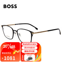 HUGO BOSS 男款光学眼镜架近视眼镜框1071/F I46+佳锐镜片1.60（800度以内）