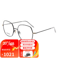 HUGO BOSS 男女款光学镜架黑色钛镜框黑色镜腿近视眼镜框1283 2M2 52MM