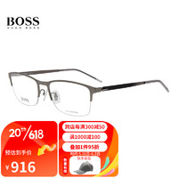 HUGO BOSS 光学镜架男女款近视眼镜框1306F SVK+佳锐防蓝光1.591（600度内）