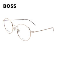 HUGO BOSS 男女款光学镜架白金色镜框金色镜腿近视眼镜框1213 2M2 51MM