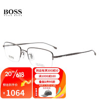 HUGO BOSS 近视眼镜框男女眼光学镜框1298F R80+佳锐防蓝光1.591（600度内）