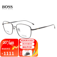 HUGO BOSS 男女款近视眼镜光学眼镜框1297F R81+佳锐防蓝光1.591（600度内）