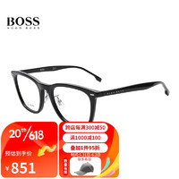 HUGO BOSS 近视眼镜男女款光学眼镜框1293F 807+佳锐防蓝光1.591（600度内）