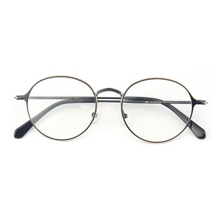HAN 汉 HN41021 黑金色金属眼镜框+1.60折射率 非球面防蓝光镜片