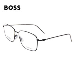 HUGO BOSS 雨果博斯 男女款近视眼镜框架时尚休闲光学钛金属方框眼镜架1312-003 57