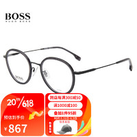 HUGO BOSS 近视眼镜男女款光学眼镜架1288F WCN+佳锐防蓝光1.591（600度内）