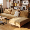 木墨（mumo）暖岛沙发 客厅现代实木沙发单人小户型樱桃木云朵奶油风组合沙发 单人-米色纯棉