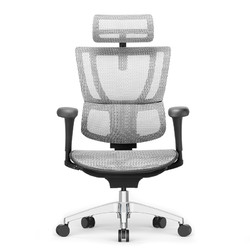 Ergonor 保友办公家具 优b 2代 人体工学电脑椅 银白色 升级款