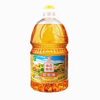 GU CHUAN 古船 首农古船食用油  压榨一级花生油 5L