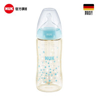PLUS会员：NUK 自然实感婴儿奶瓶 星星感温 0-6个月M孔