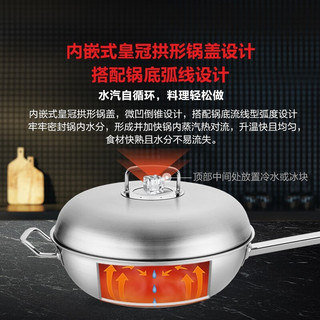 Fissler 菲仕乐 炒锅德国Fissler雅格菁选 - 带盖中式单柄多层炒菜锅32厘米 雅格菁选中式单柄炒锅32厘米