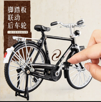CHE ZHI 车致 复古老式二八大杠自行车模型仿真合金车模创意摆件礼物单车玩貝