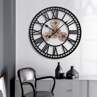摩门（Momen）挂钟 西班牙极简客厅创意时尚大尺寸挂钟家居装饰 齿轮款