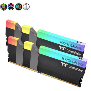 Thermaltake 曜越 Tt(Thermaltake)钢影ToughRam RGB 4000 16G(8Gx2)内存 魔力黑 黑色