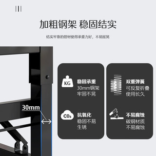 ZUOSHENG 佐盛 折叠桌子长条桌培训桌课桌学习桌子双层木纹加厚款120