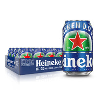 凑单品：Heineken 喜力 0.0 荷兰原装进口 无醇啤酒 330ml*24听 整箱装