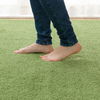 NITORI宜得利家居 可机洗地毯 绿色 200X240cm