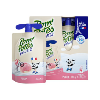 临期品：POM'POTES 法优乐 原装进口儿童常温酸奶 85g*4袋