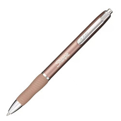 Sharpie 锐意 中性笔0.5mm速干学生商务签字笔办公香槟金笔杆黑色笔芯单支装S geL