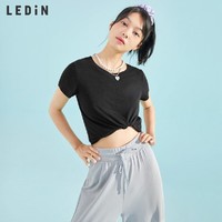 LEDIN 乐町 女士百搭短袖T恤 C1DAB3201